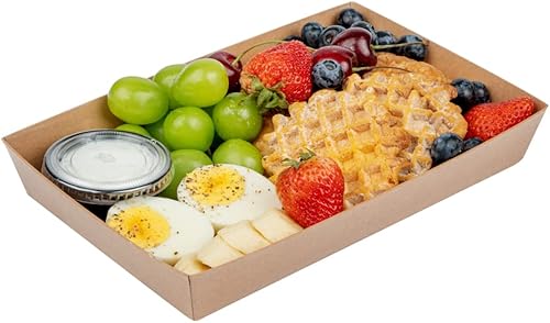 Restaurantware Matsuri Vision - Bandejas de sushi grandes de 9 x 6 x 1.5 pulgadas, 100 cajas de embalaje de sushi a prueba de grasa, tapas se venden