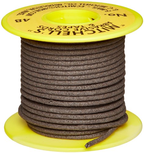 Mitchell Abrasives 48 Round Abrasive Cord, Aluminum Oxide 150 Grit .093" Diameter x 50 Feet