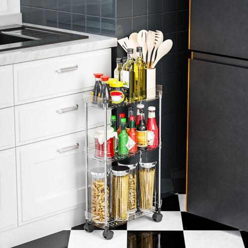 Chariot utilitaire roulant pour optimiser l'espace et ranger la cuisine - 3
