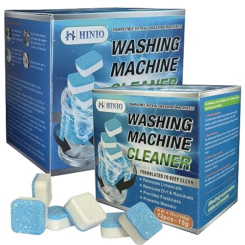 Hinio Washing Machine Cleaner Descaler 24 Pack - Deep Cleaning