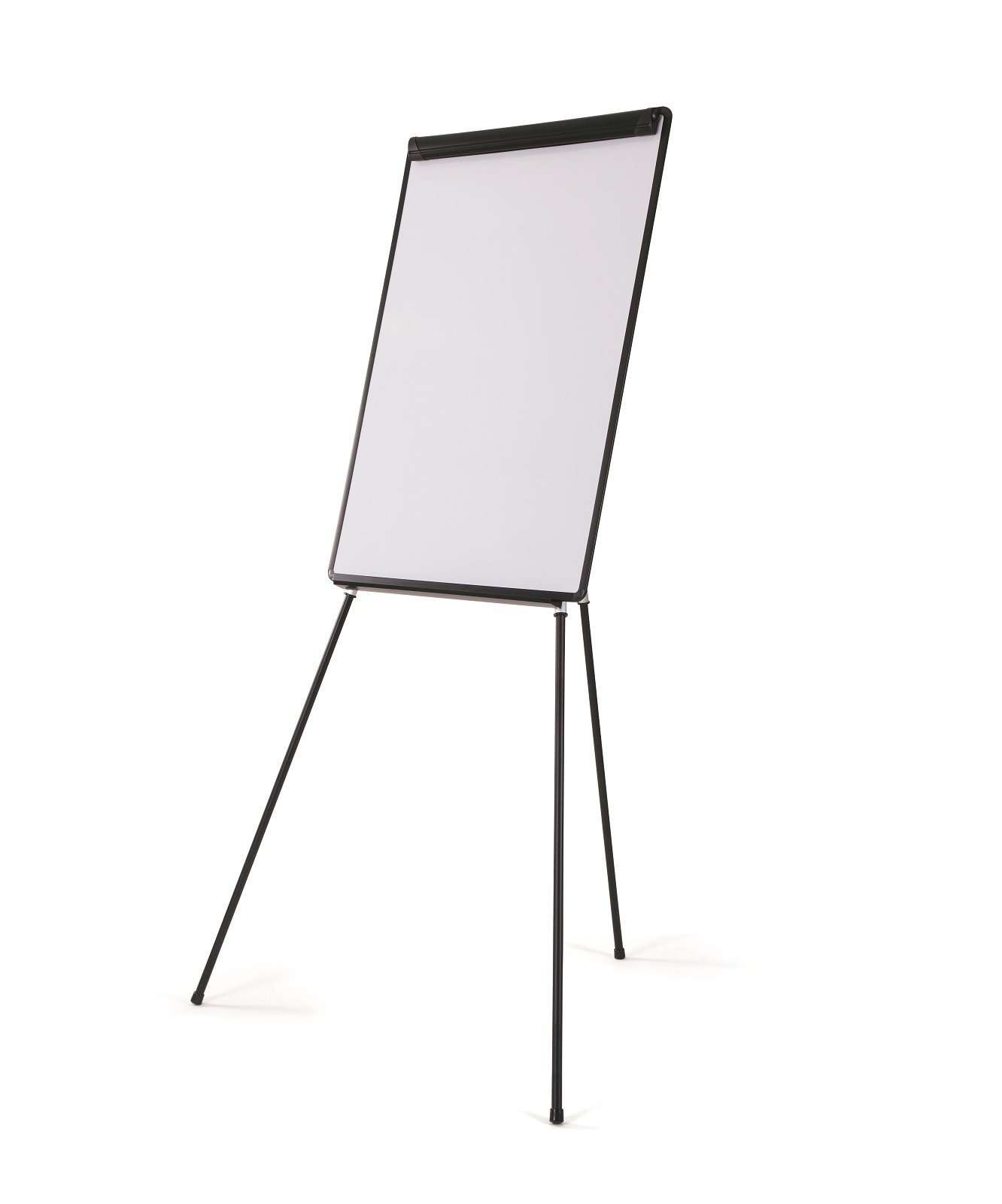 Bi-Office Lavagna Portablocco Magnetico, Cavalletto Treppiedi Basic, Cornice in Nero, Dimensioni Pannello Euro 700 x 1000 mm