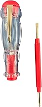 Jon Bhandari Tools 2-in-1 Electrical Tester Test Pencil with Flat & Phillips Screwdriver Tips – Voltage Detector with Neon Indicator Light – Insulated Handle for Home, Office & Industrial Use