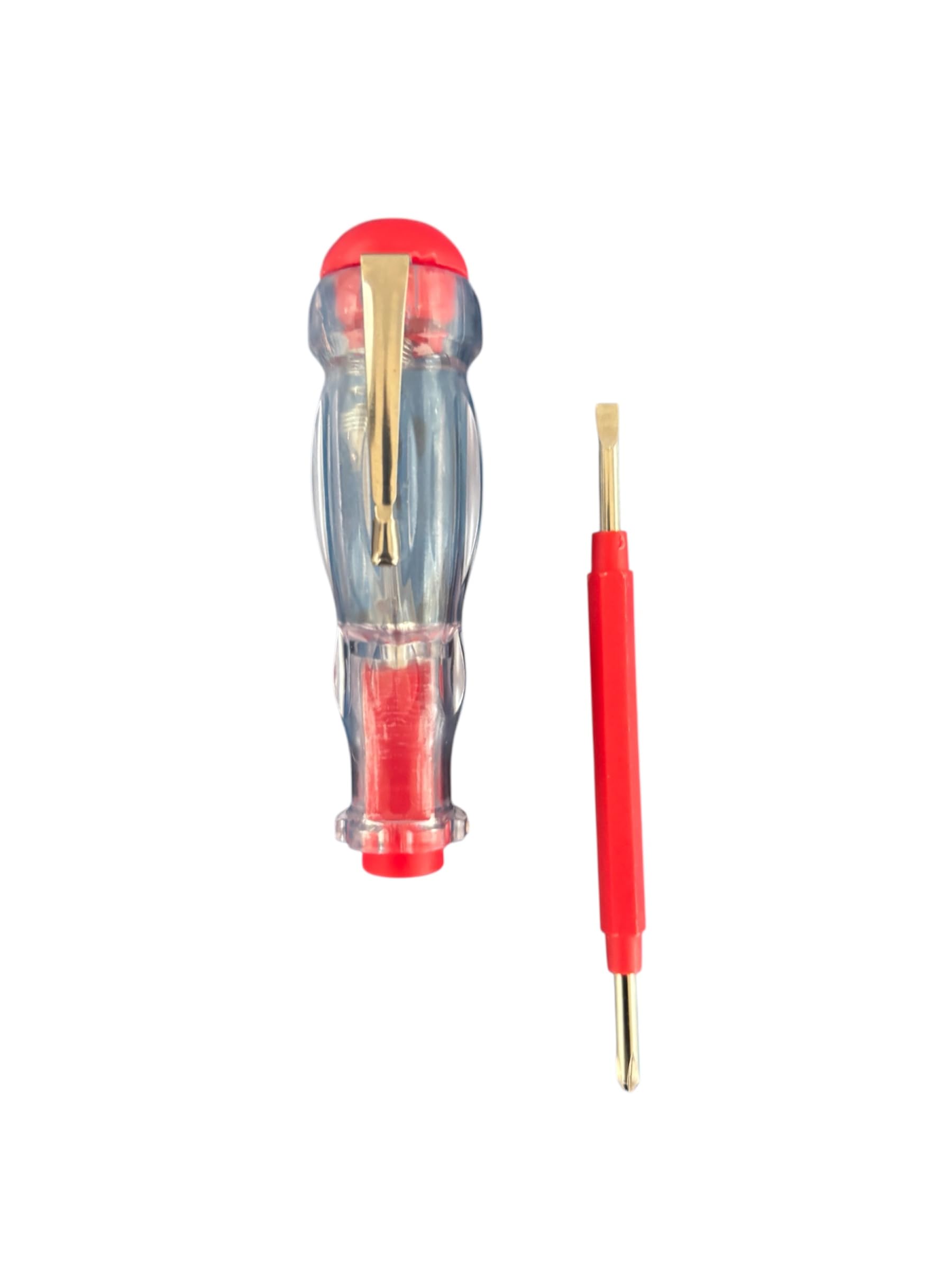 Jon Bhandari Tools 2-in-1 Electrical Tester Test Pencil with Flat & Phillips Screwdriver Tips – Voltage Detector with Neon Indicator Light – Insulated Handle for Home, Office & Industrial Use-image-25