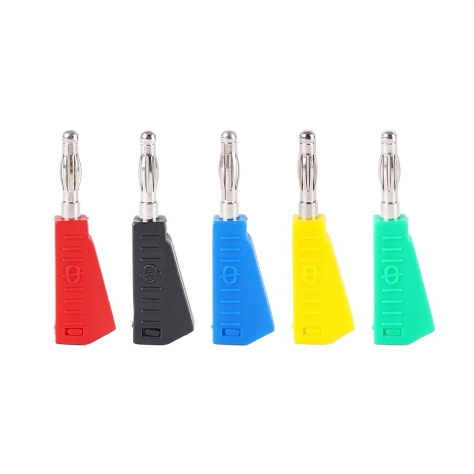 Conectores de plátano 4mm de cobre niquelado apilables para soldadura verde pack de 40 piezas 8