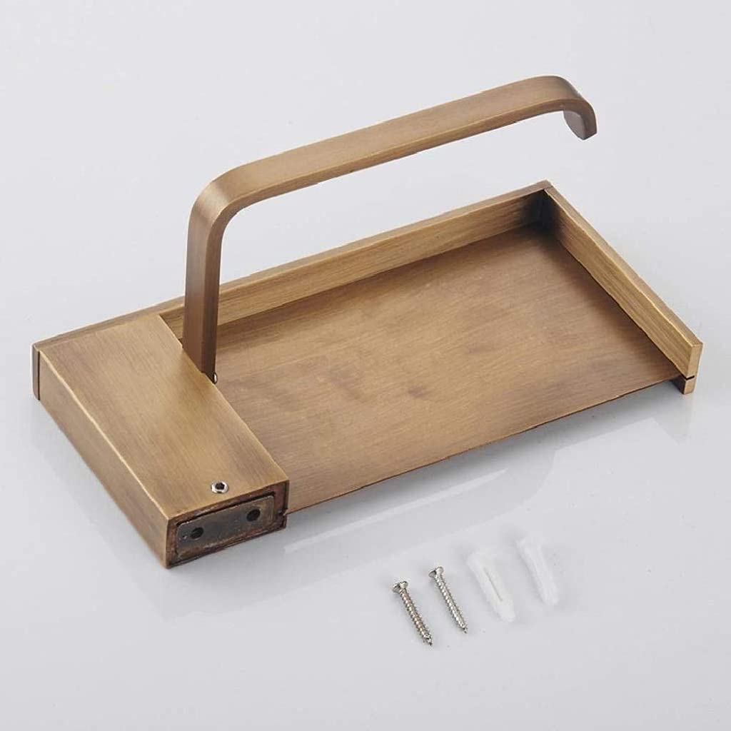 Metallo Carta igienica Holder-Supporto di Carta igienica, Bagno di Decoro in Acciaio Inox Carta Moderna Supporto del tovagliolo Inoltre Cellulare Parete attrezzata(Schwarz)