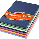 Shindel 150Sheets Heavyweight Construction Paper, 10 Colors Premium Cardstock for School Supplies