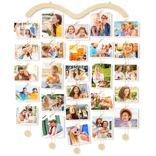 Uping Marcos de Fotos Multiples Colgar Fotos con Pinzas Portafotos Multiples Pared Marcos Fotos Pared Originales Cuadros Personalizados con Foto