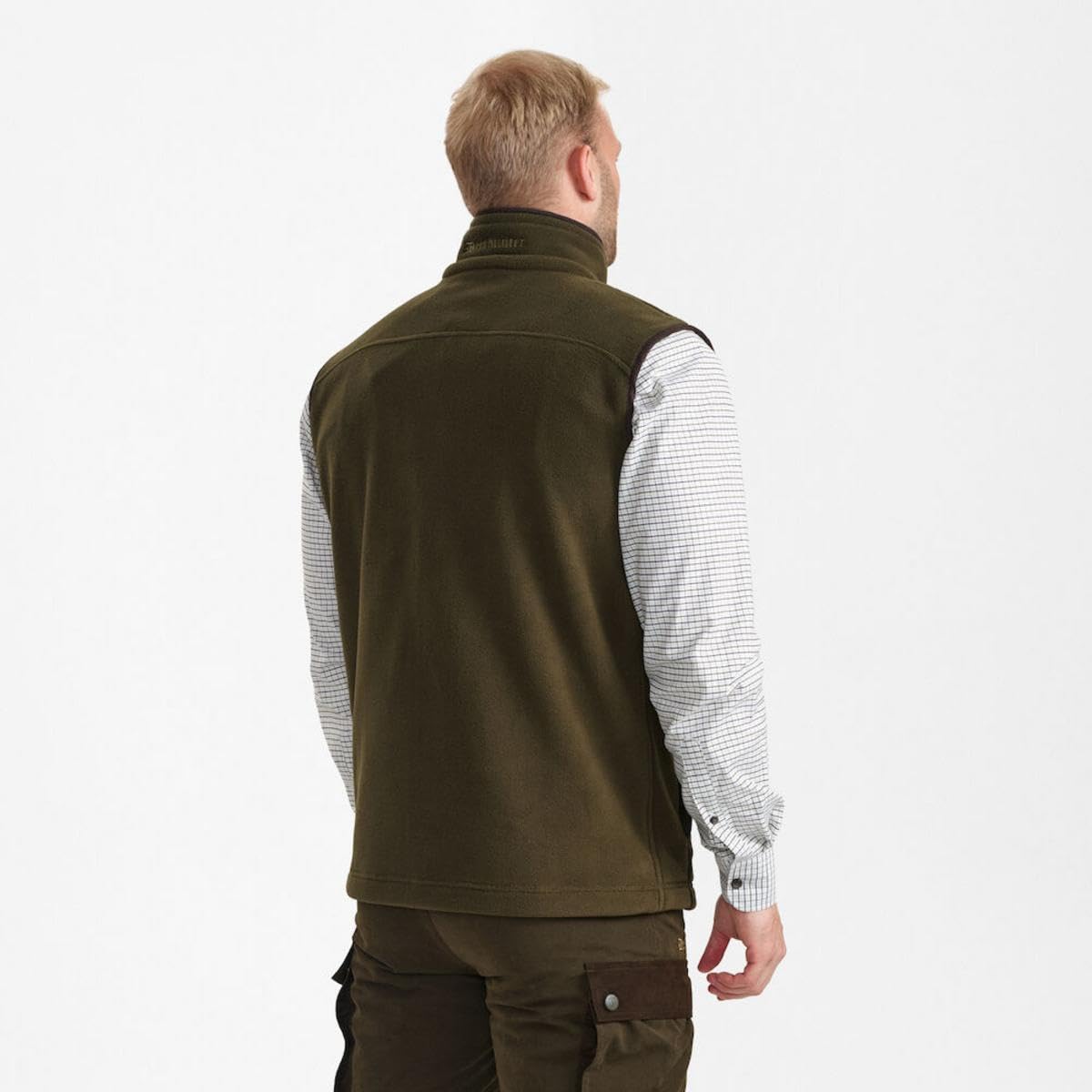 Deerhunter Eagle Fleece waistcoat Tarmac Green | Stretch-Fleecematerial in einer Materialstärke von 320 g/m². Details in Wildleder-Imitat. 2 Reißverschlusstaschen.