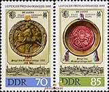 Leipziger Frühjahrsmesse. philaseum Briefmarken DDR 1990, Mi.Nr. 3316-3317, Leipziger Frühjahrsmesse. Postfrisch