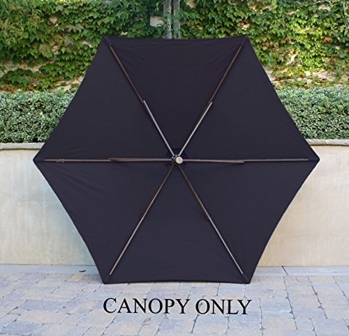 Formosa Covers 9ft Umbrella Replacement Canopy 6 Ribs in Dark Navy Olefin (Canopy Only) - Image 3