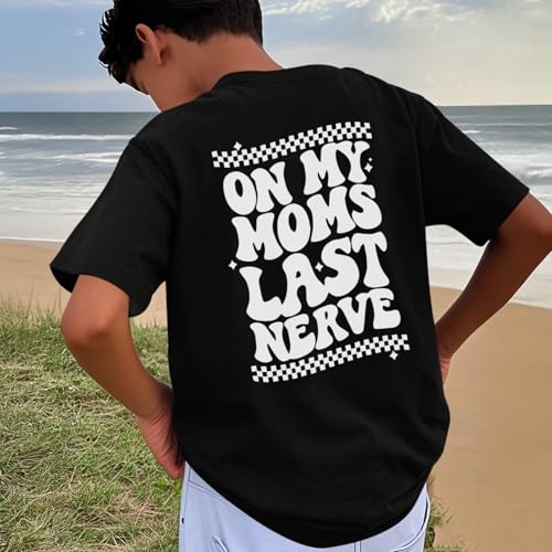 Boys Funny Saying Shirts Graphic Tees Cute Short Sleeve Preppy Clothes Tweens Skeleton Hands Tshirts for Kids Boys3
