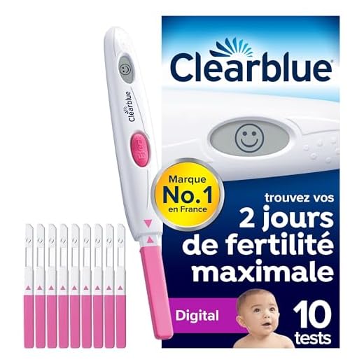 Clearblue Test Ovulation Digital, Aide À Concevoir, 1 Appareil Digital Et 10 Tests, Signale vos 2 Jours les Plus Fertiles, Maximise vos Chances de Concevoir Naturellement, L'Emballage peut varier