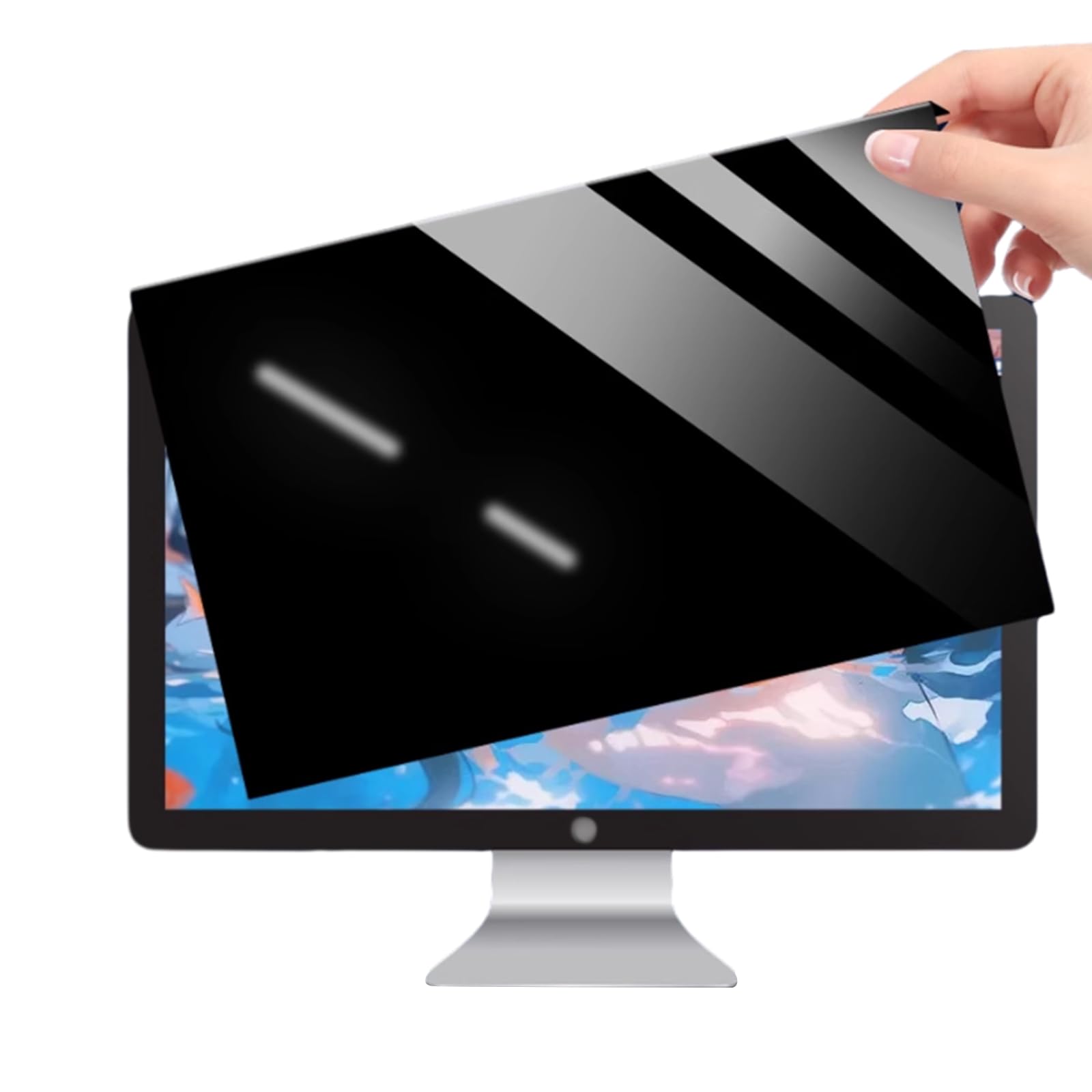 Zdejmowana folia antyprywatnościowa na biurko, filtr antyszpiegowski do monitora komputerowego, ekran prywatności HD Eye Protection, bezpłatna instalacja do biura, centrum han(24 cale 547 * 320 mm