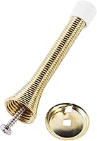 Vista 7 de Paquete de 12 topes de puerta de resorte de 3 1/4 pulgadas, flexibles y resistentes, con puntas de parachoques de goma a prueba de óxido (dorado)