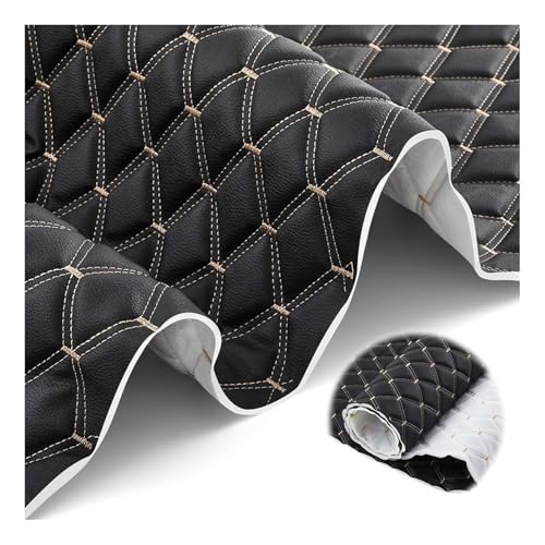 Tissu matelassé imperméable en vinyle noir haute résistance pour sièges