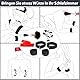 BDSM Sex Bondage Fesseln Set Sexspielzeug für die Paare, Bondage-Sets Handschellen Fußfesseln mit Feder Kitzler Peitsche, Nippelklammern und Augenbinde Erotik Sex Toys für Bett