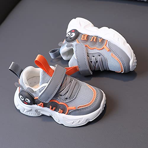 sfdgfhyf Toddler Flat Sneaker Children Shoes Light Shoes Small White Shoes Light Board Shoes Non Slip Soft (Grey, 6-12 Months)4
