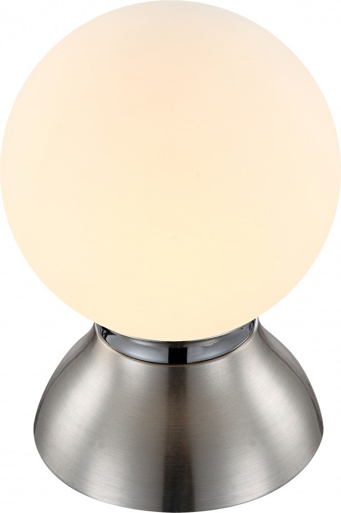 Lampa LED do pisania lampa lampa nikiel matowy chrom szklana kula do salonu sypialni pokój