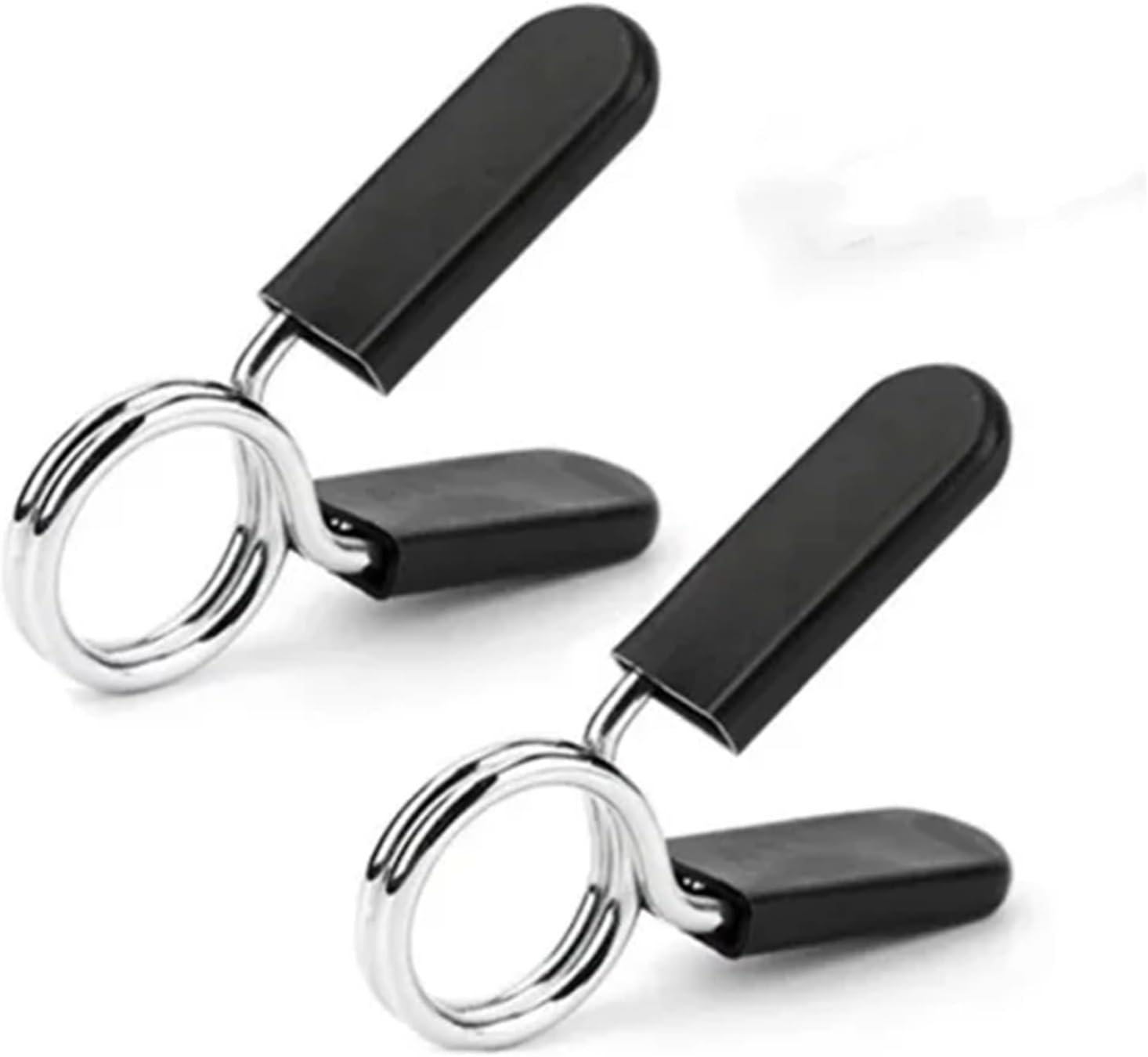 10pcs 2.5cm Barbell Clamp Spring Collar Clips Quick Lock Steel Gym Weight Lifting Kit for Home Gym