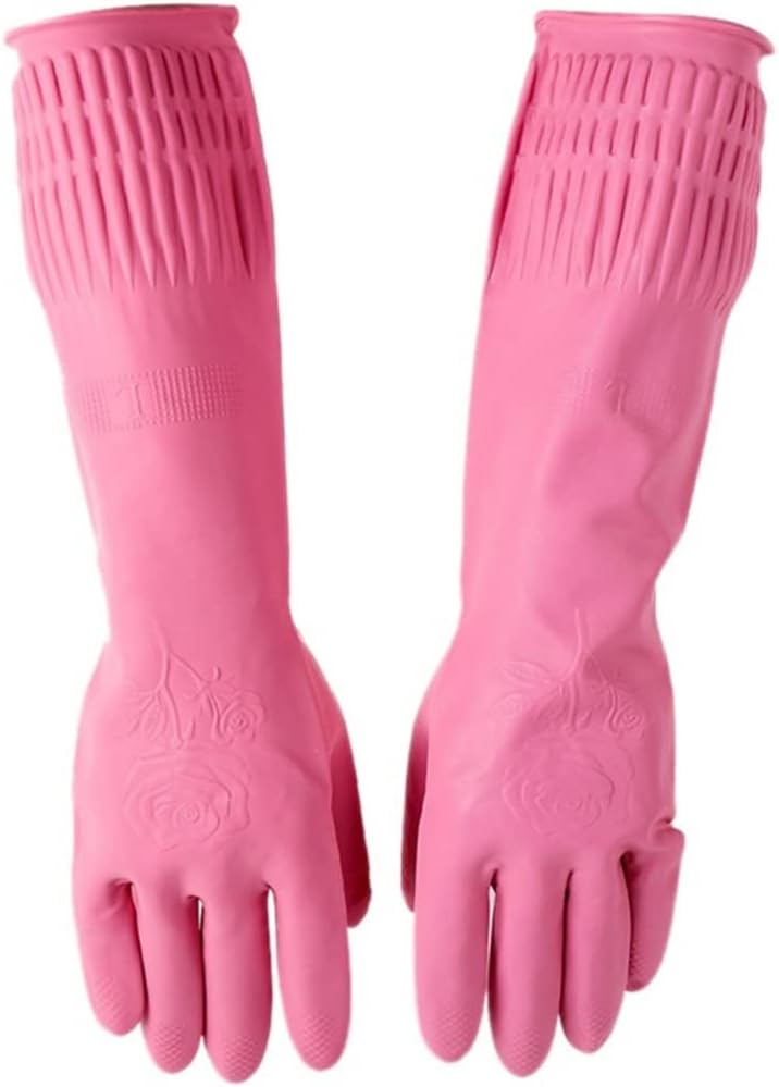 Latex Household Gloves, Non-Slip Reuable Dishwashing
