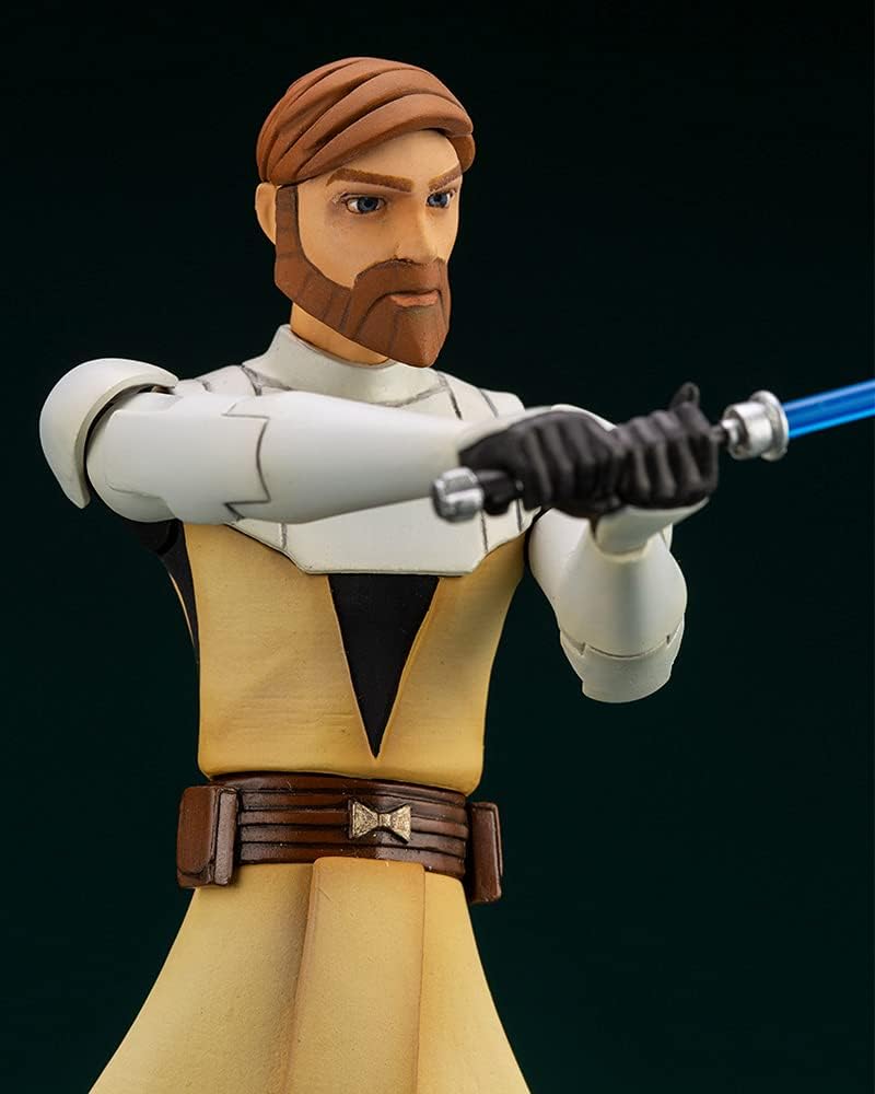 Kotobukiya Star Wars: The Clone Wars: OBI Wan Kenobi ArtFX+ Statue, Multicolor