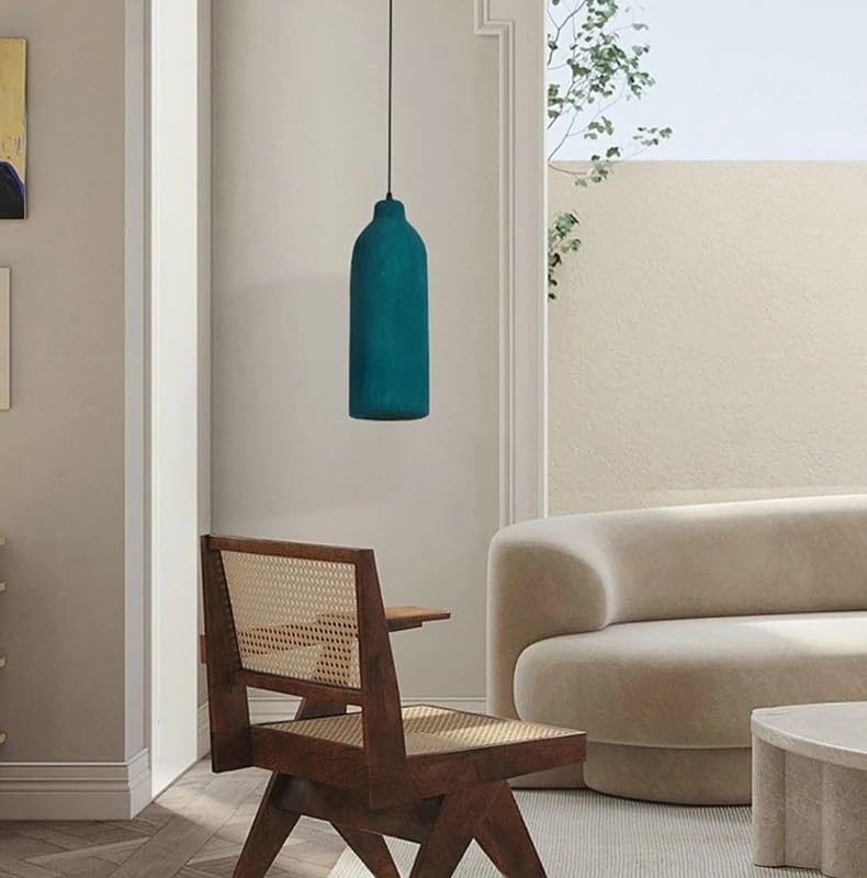 Lampe suspendue LED verte pour chambre et restaurant au style japonais