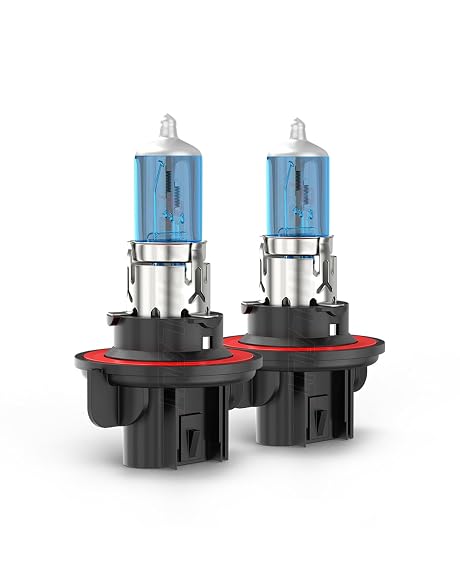 PCVBMLAUT 9008/H13 Light Bulbs High Low Beam Halogen Headlight Bulb Compatible with Dodge Challenger 2009 2010 2011 2012 2013 2014, 6000K White Light, Plug and Play Pack of 2
