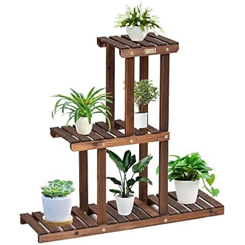 Étagère à Fleurs COSTWAY 3 Niveaux Cover