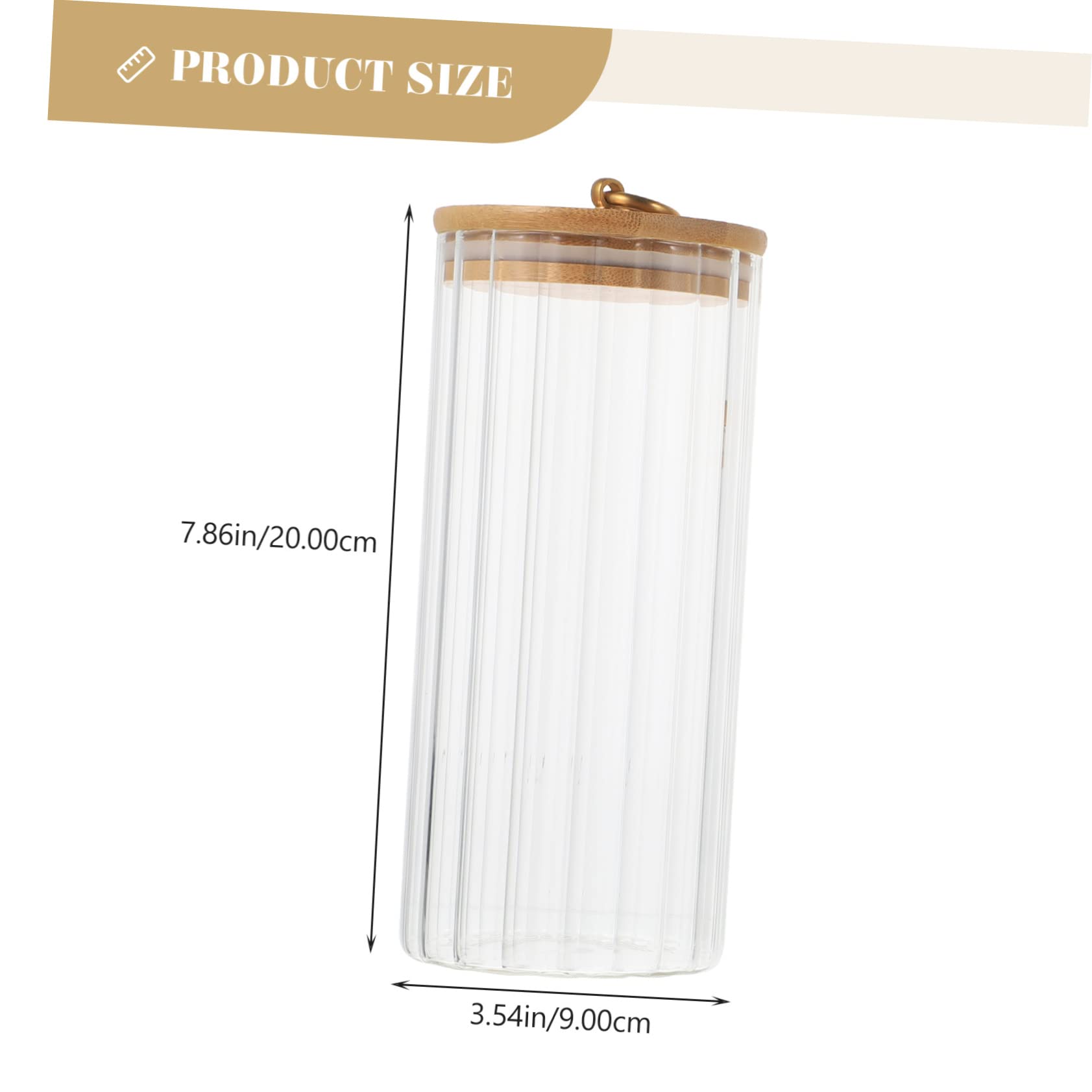 Set da 3 Contenitori con Coperchio per Alimenti in Vetro con Coperchio in Bambù, Capacità 550ml, 850ml e 1150ml, per Cucina con Tenuta e Facili da Pulire