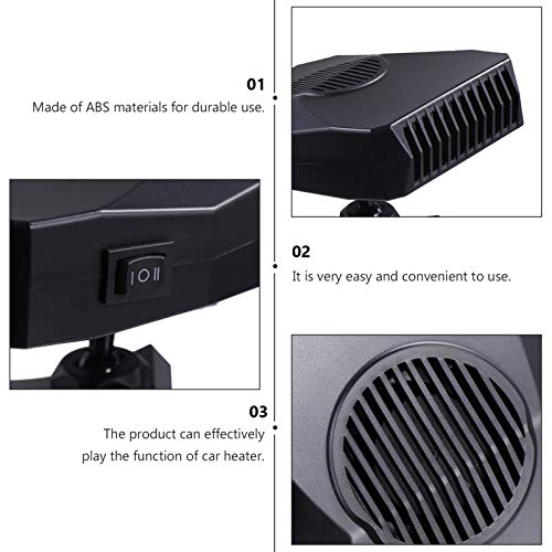 FAVOMOTO Aquecedor de Carro Ventilador de Pára-Brisa de Carro Descongelador de Carro Aquecedor Elétr