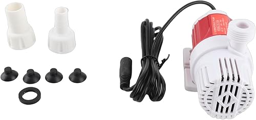 Vista 3 de Sumergible DC 12V 10W 3.3Meter IPX8 Mini bomba silenciosa para acuarios y fuentes de peces