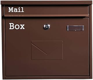 KXDTZ Simple Mailbox, Outdoor Wall-Mounted Letterbox Iron Letterbox Suggestion Box, Home Letterbox