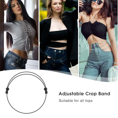 6 Pack Crop Shirt Tuck Band Tool for Women-M, Adjustable Belt for Top, Suitable for Fitness, Yoga and Other Sports4