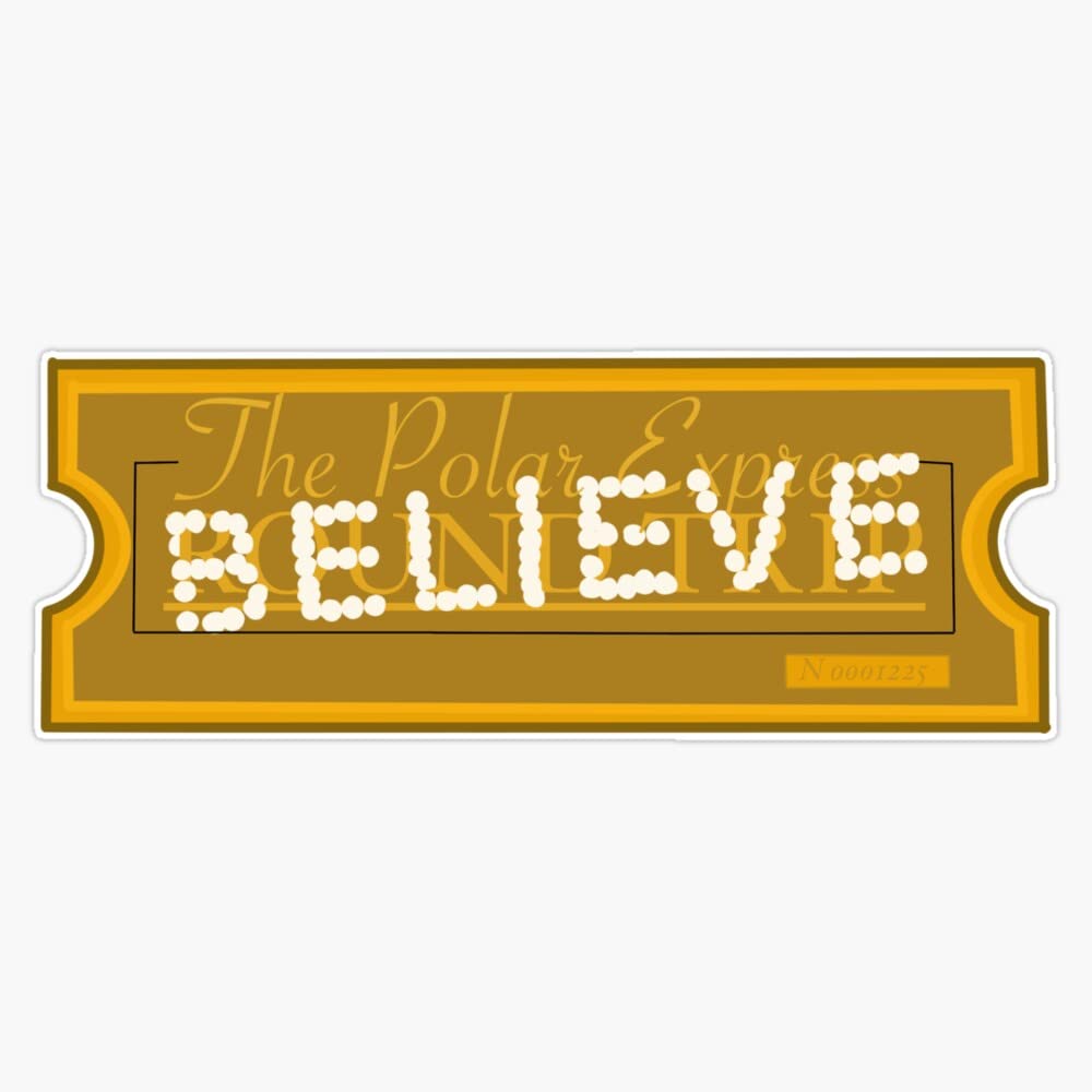 Express Ticket Sticker Bumper Sticker Vinyl Decal 5"