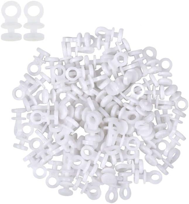 100 Ganci Per Tende Scorrevoli - Set Con Ganci E Alianti Per Doccia E Finestre - Foto 4