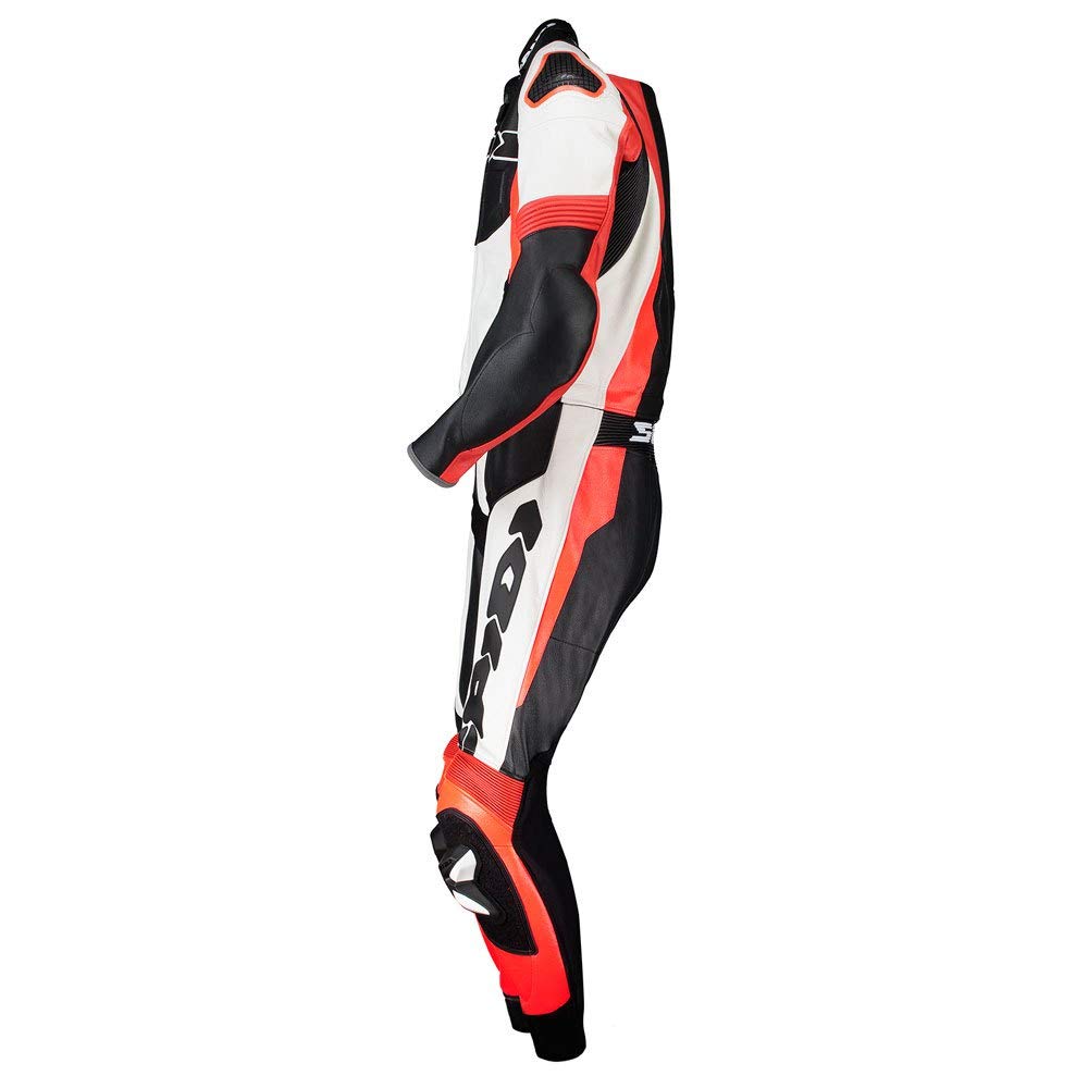 SPIDI Sport Warrior Touring 2-Teiler Motorrad Lederkombi, schwarz/rot, 52
