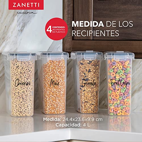 Catálogo para Comprar On-line Recipientes para cereales los 10 mejores. 8 Recipientes para cereales marca Zanetti (2)