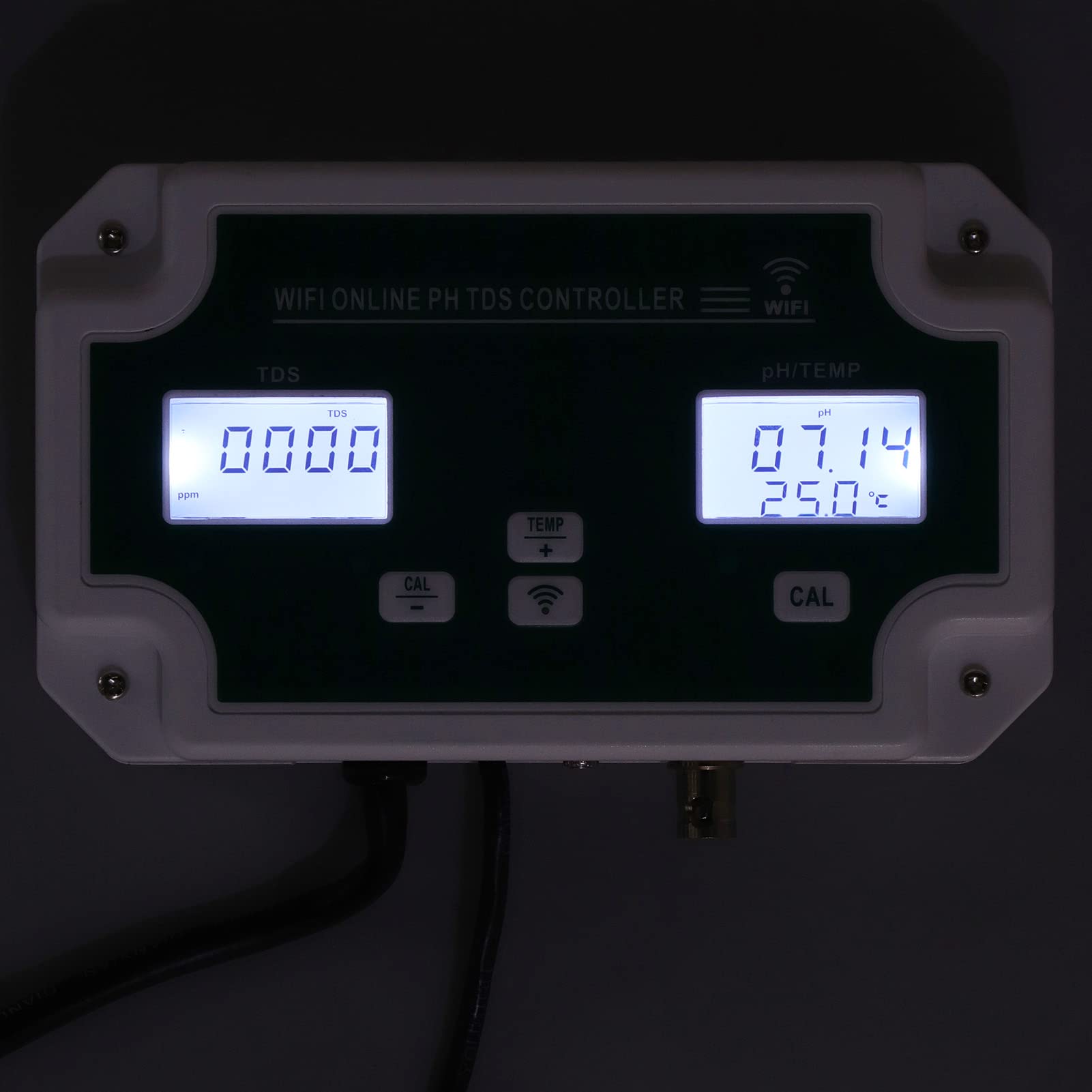 WIFI PH TDS Detector, Detectar Temperatura PH TDS Valores Sondas de Alta Precisión Controlador de Calidad Del Agua Analizador, Transmisión de Datos en Tiempo Real para Laboratorios(EU230V)