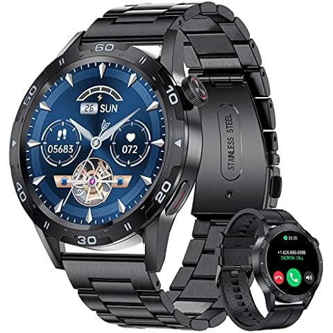 LIGE Reloj Inteligente Hombres con Bluetooth Call y Fitness Tracker Cover