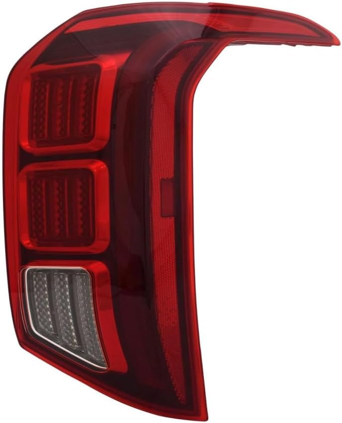 KarParts360 For Hyundai Palisade 2020 21 22 23 2024 Tail Light Passenger Side| Outer | CAPA | Red, Clear | LED | ABS Plastic Housing | LED Brake Light Bulb Type | PMMA Plastic Lens | For HY2805182C