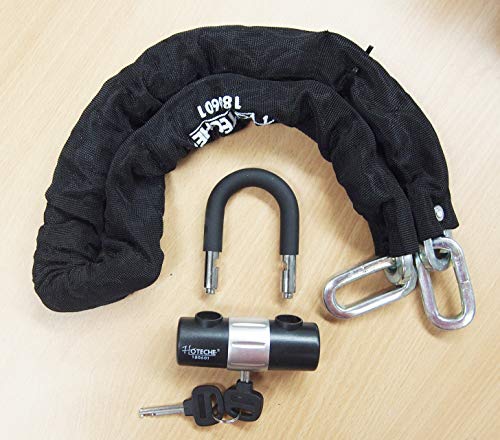 Hoteche DOES NOT APPLY 2 Pc 43In Heavy Duty Padlock Chain Motorcycle Bike Anti-Theft Security Alloy Steel thumb #2