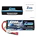 Zeee 7.4V 2S 5200mAh 80C RC Lipo Hardcase Battery with Deans Plug for 1/8 1/10 RC Vehicles Car Traxxas Slash X-Maxx RC Buggy Truggy RC Airplane UAV Drone FPV(2 Pack)
