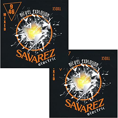 ToX GLM^[ SAVAREZ NICKEL EXPLOSION LINE ELECTRIC GUITAR STRINGS (X50XLL GLXgCg/Cg MIX, 2Zbg)