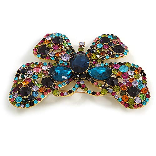 Broche de mariposa grande Avalaya multicolor 2