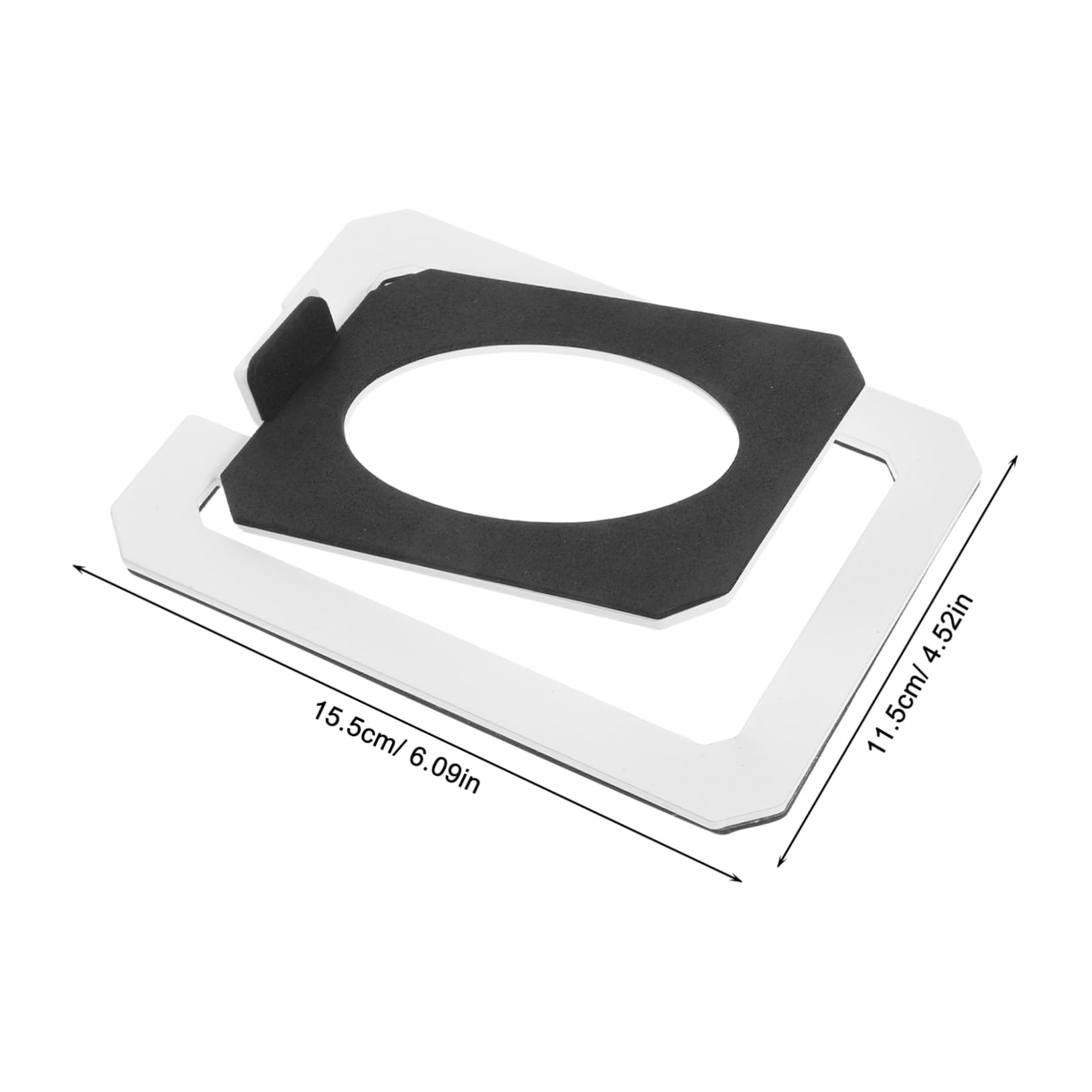 VANZACK Heavy Duty Tilted Metal Desktop Speaker Stand for Office and Conference Sturdy Design for Enhanced Audio Clarity and Stability Versatile Use for Various