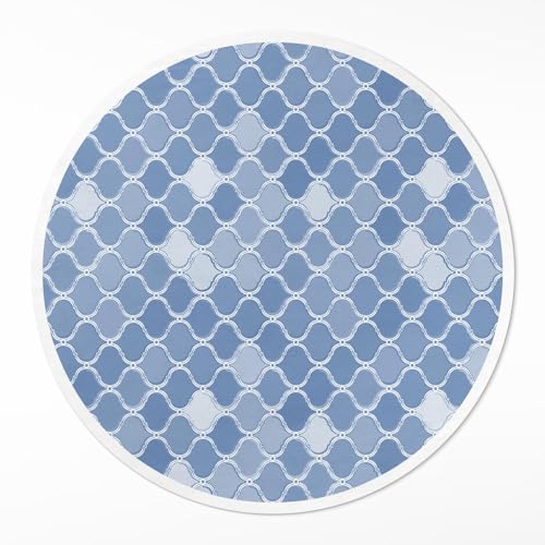 Tapis vinyle rond anti-rayure pour protéger le sol de la cuisine - 2