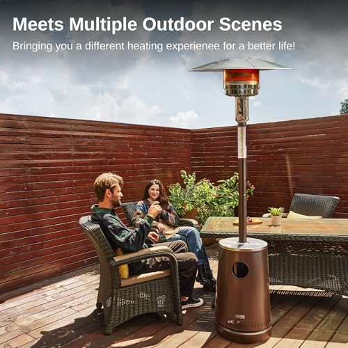 image for EAST OAK 55,000 BTU Patio Heater with Sand Box, Table Design, Thicker 