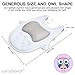 Bath Pillow For Tub,Non slip tub pillow for head, Machine Washable- Extra Large Size (17.7