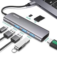 Algopix Similar Product 8 - USB C Hub HDMI HOGORE 7in1 USB Type