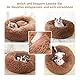 Hundebett Katzenbett Flauschig Rund aus Plüsch - Donut Kuscheliges Hundekissen Hundekorb Waschbar S/M/L/XL/XXL für Kleine, Mittelgroße und Große Hunde, Katzen und Andere Haustiere (S-40cm, Braun)